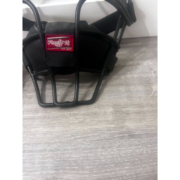 Rawlings Baseball & Softball Catchers/Umpires Mask Face Shield Black - Picture 7 of 9